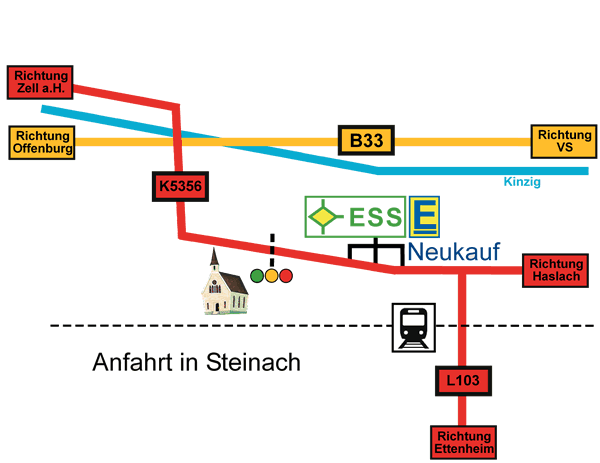 Anfahrt Steinach ESS GmbH